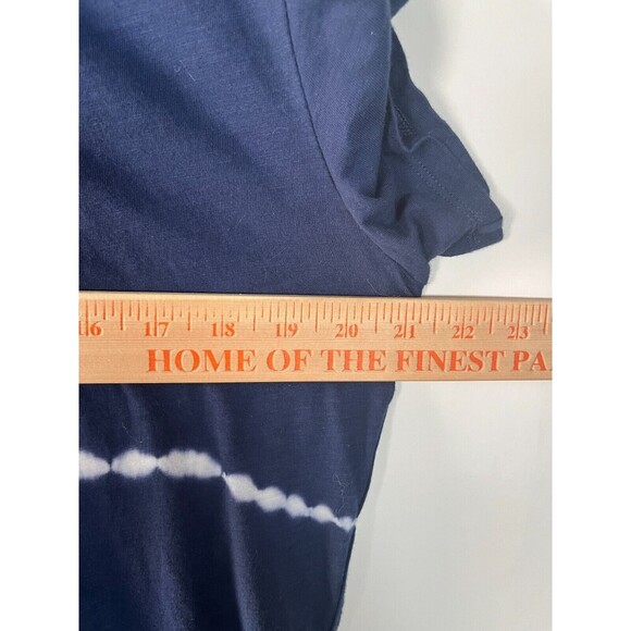 Athleta Organic Daily Relaxed Tee Size Medium Tie Dye Blue White Lounge Comfy - Picture 2 of 7